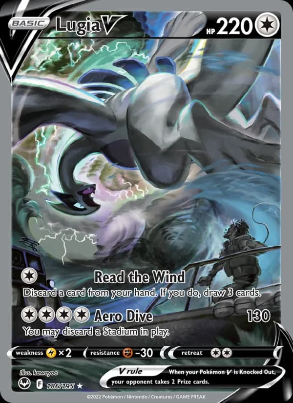 Lugia V 186 from Silver Tempest