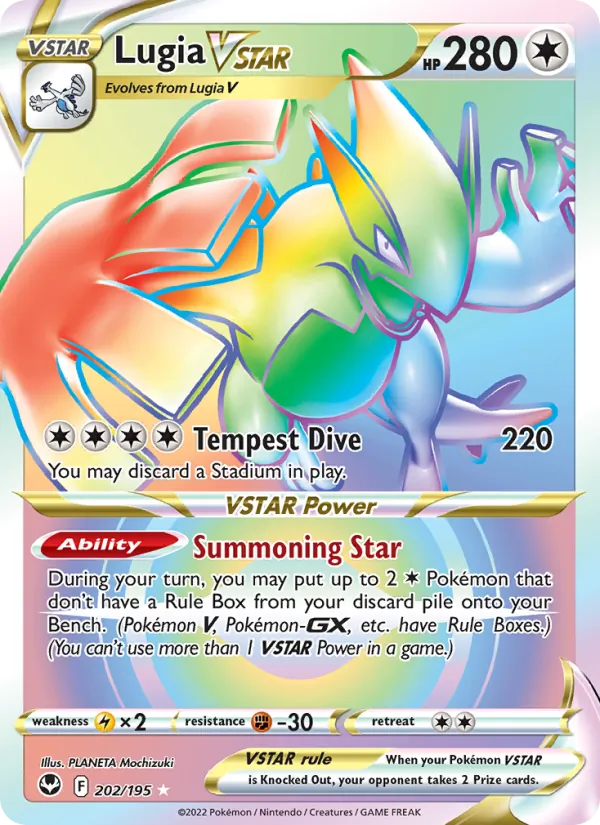 Lugia VSTAR 202 from Silver Tempest