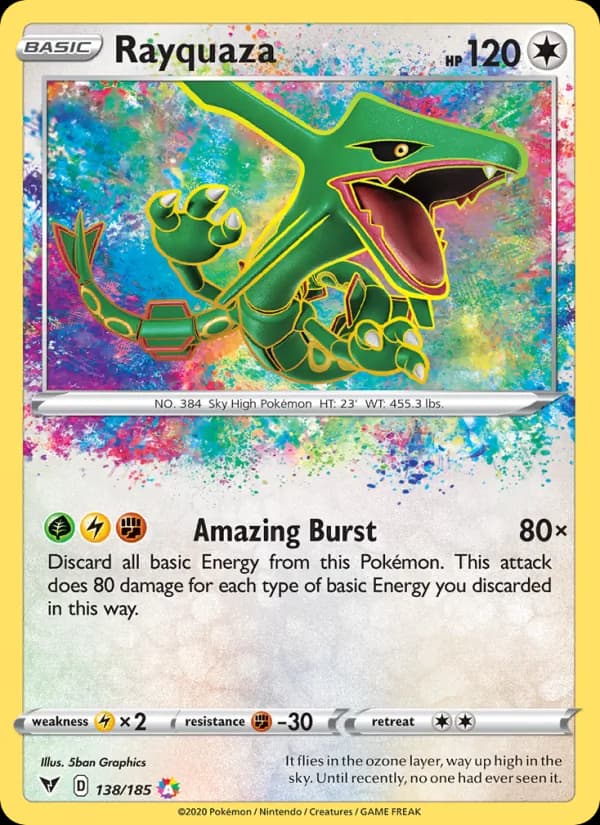 Rayquaza 138 from Vivid Voltage
