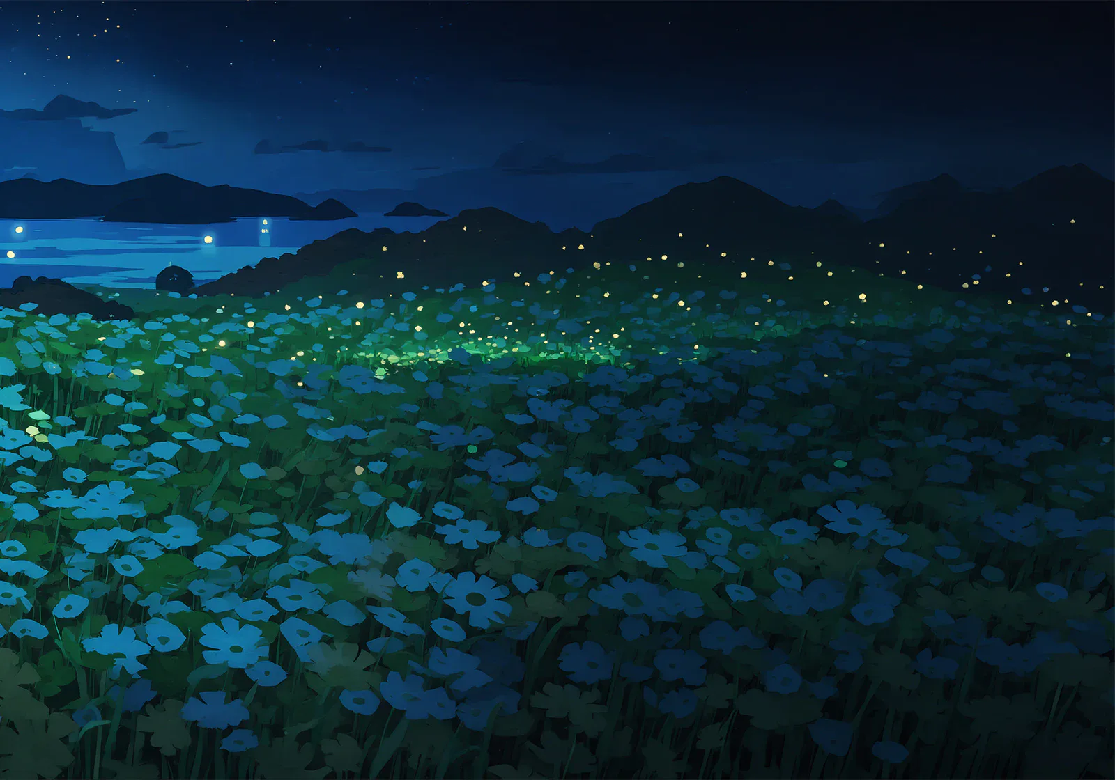 Flowers At Night