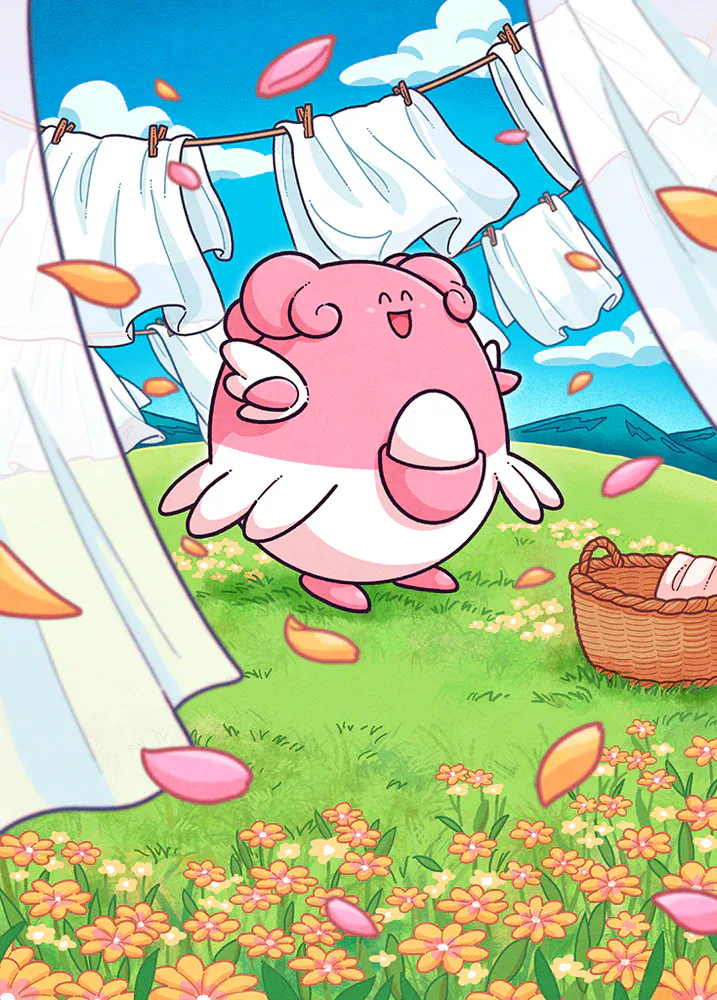 Blissey artwork.