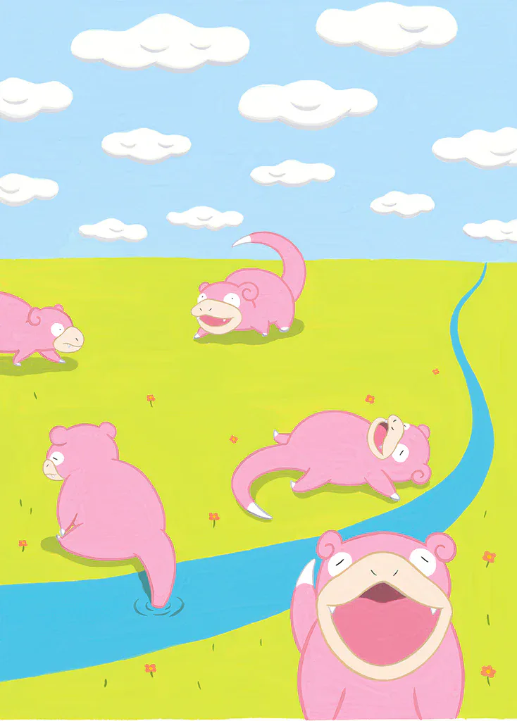 Slowpoke artwork.