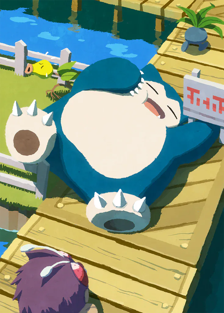 Snorlax artwork.