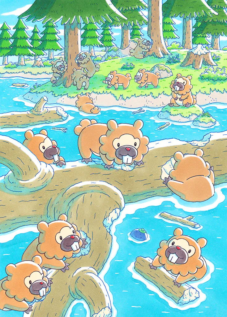 Bidoof artwork.