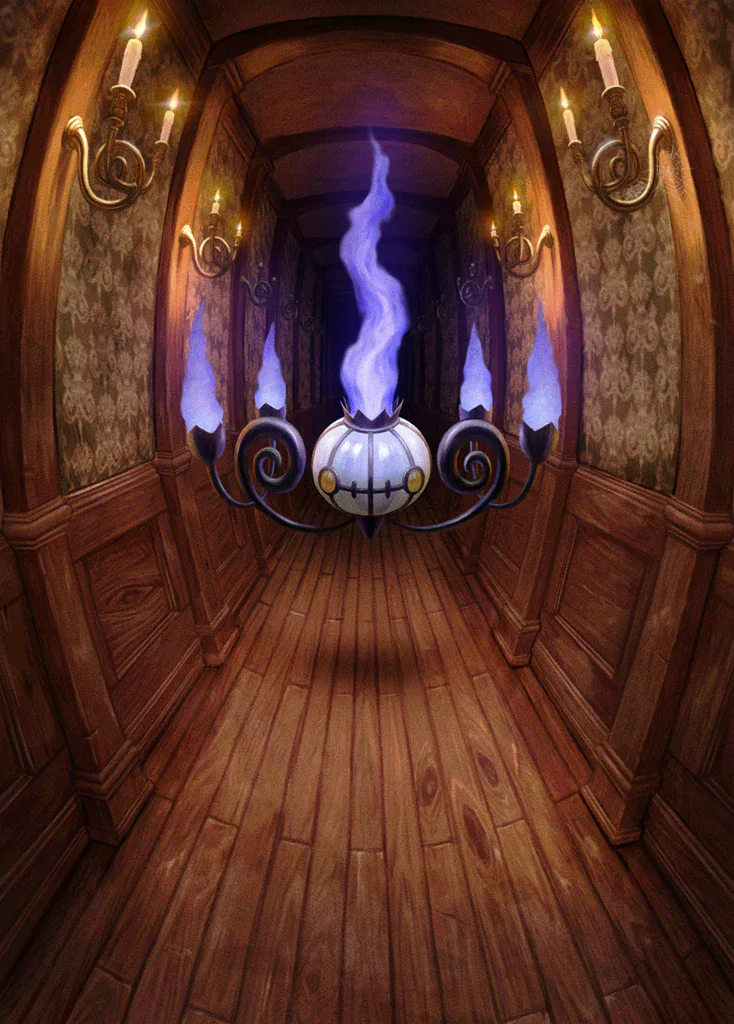 Chandelure artwork.