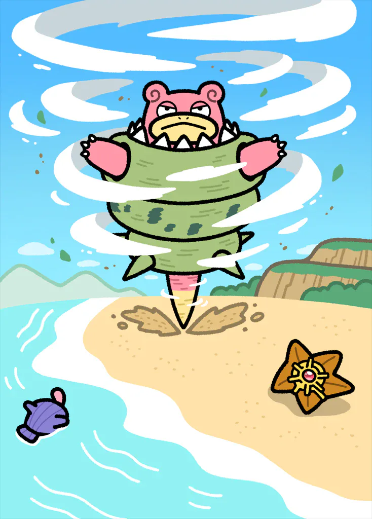 Mega Slowbro ex artwork.
