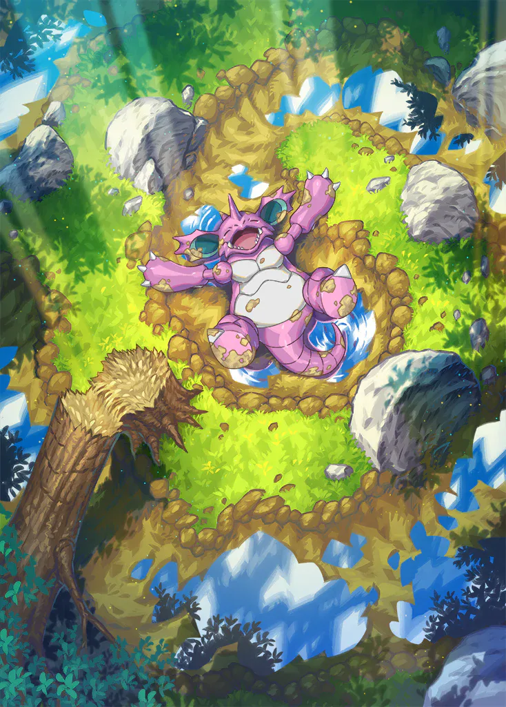 Nidoking artwork.