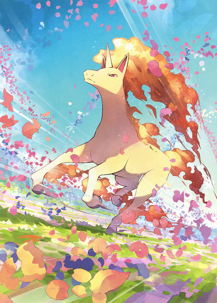 Rapidash artwork.