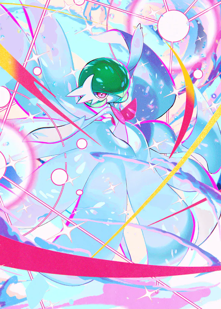 Mega Gardevoir ex artwork.