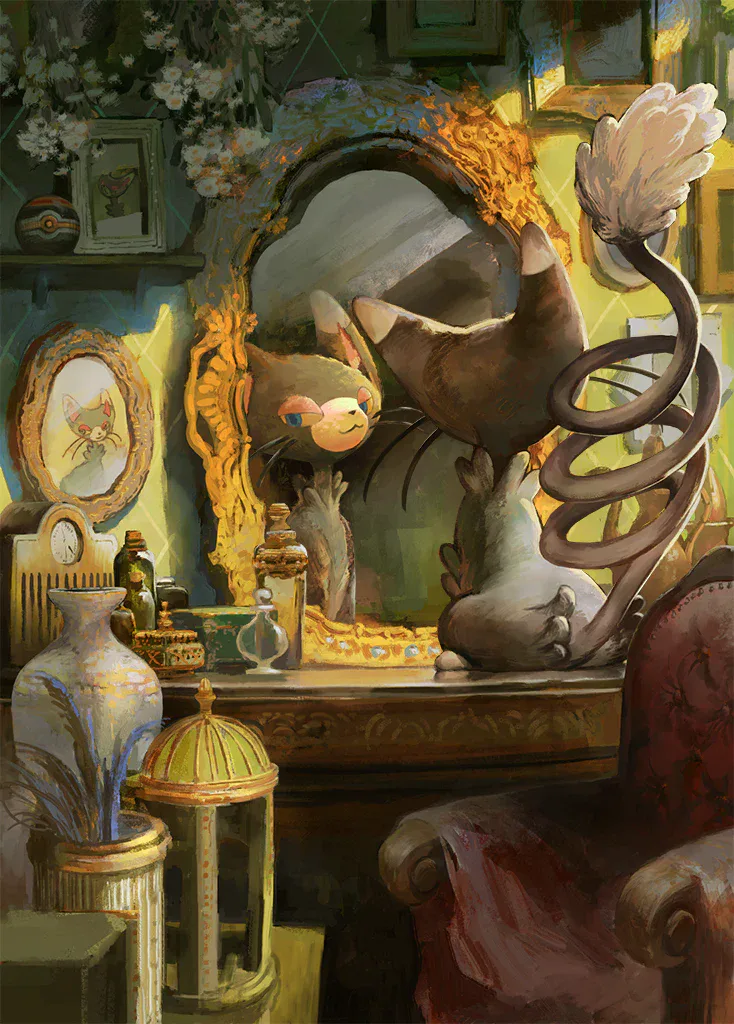 Glameow artwork.