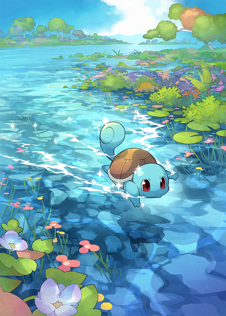 Squirtle artwork.