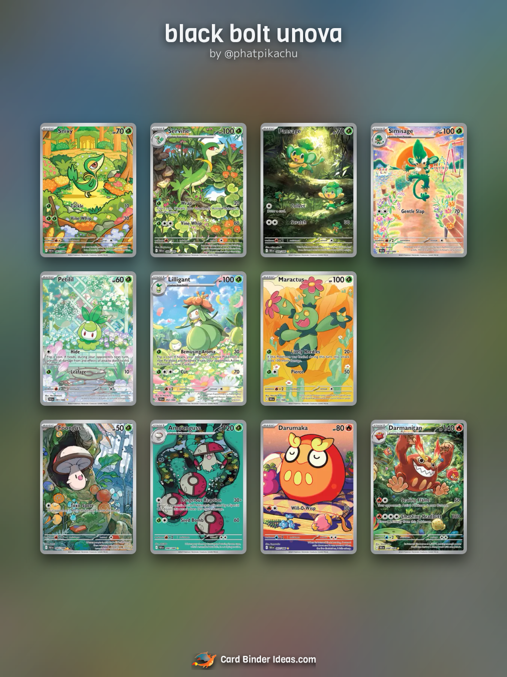 black bolt unova. Full Art Pokémon card binder idea by @phatpikachu.