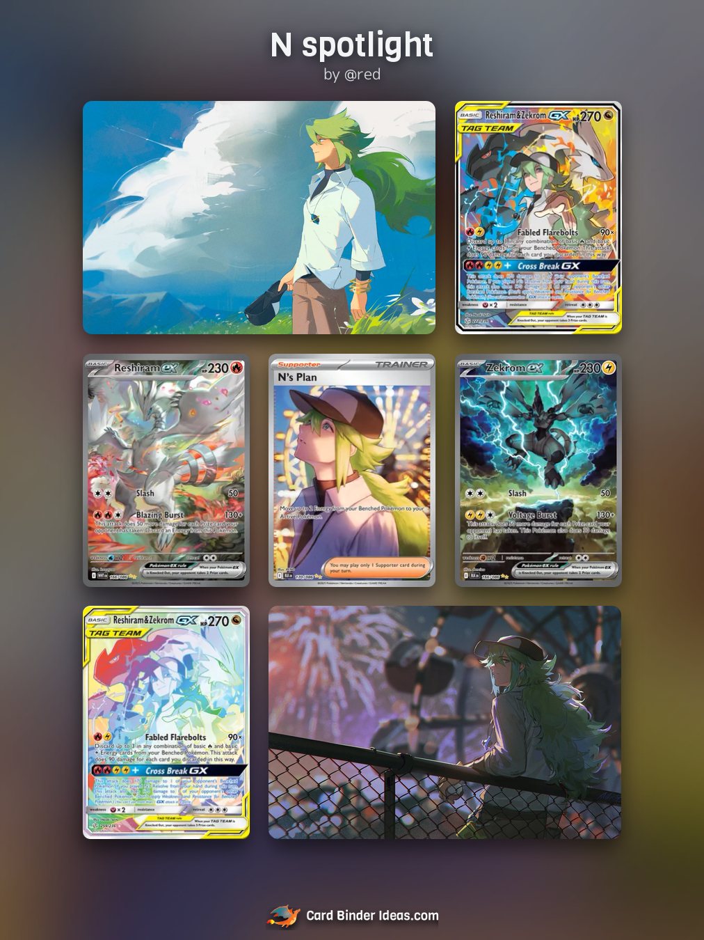 N spotlight. Michi Method Pokémon card binder idea by @red.