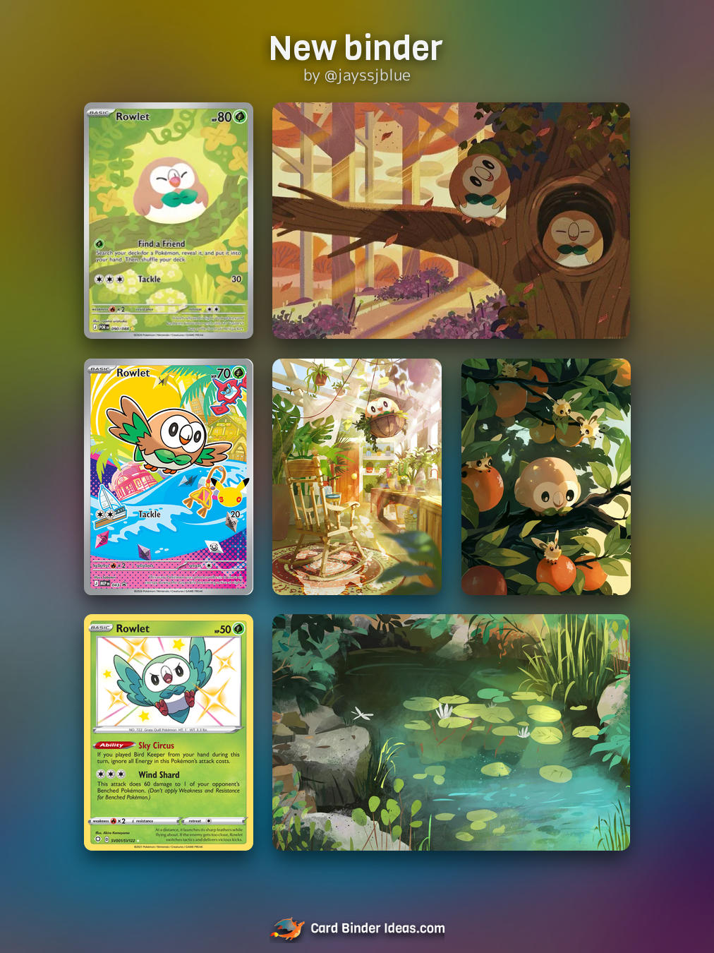 New binder. Michi Method Pokémon card binder idea by @jayssjblue.