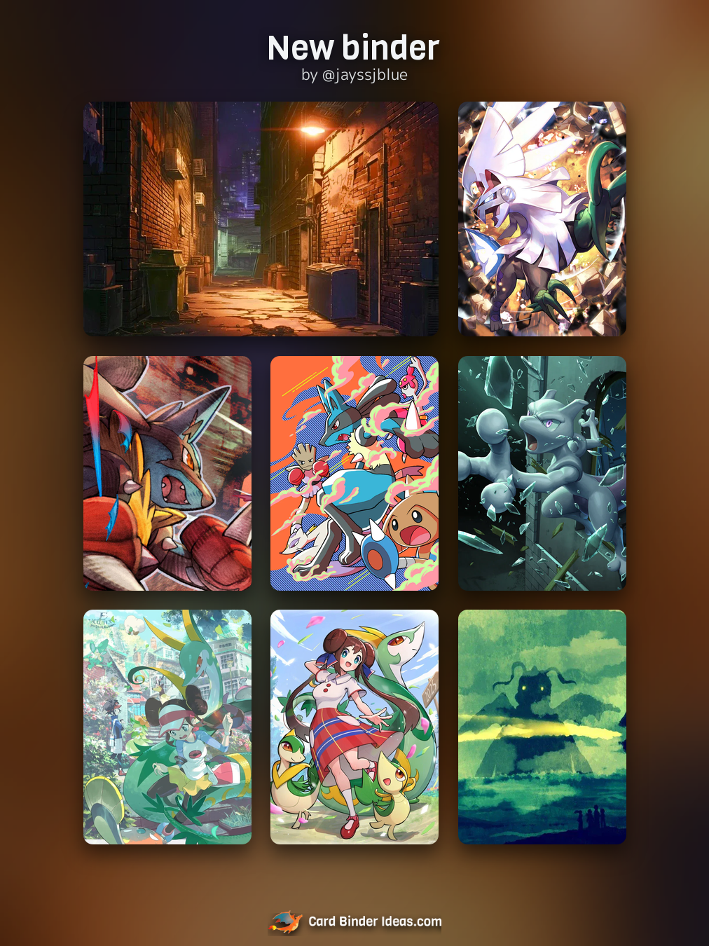 New binder. Michi Method Pokémon card binder idea by @jayssjblue.