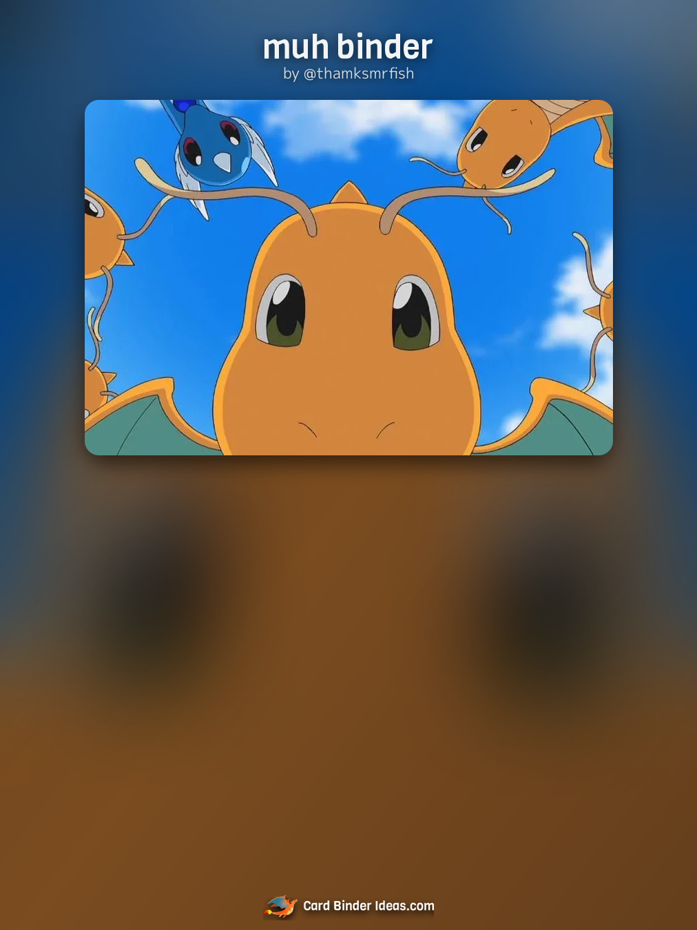 muh binder. Michi Method Pokémon card binder idea by @thamksmrfish.