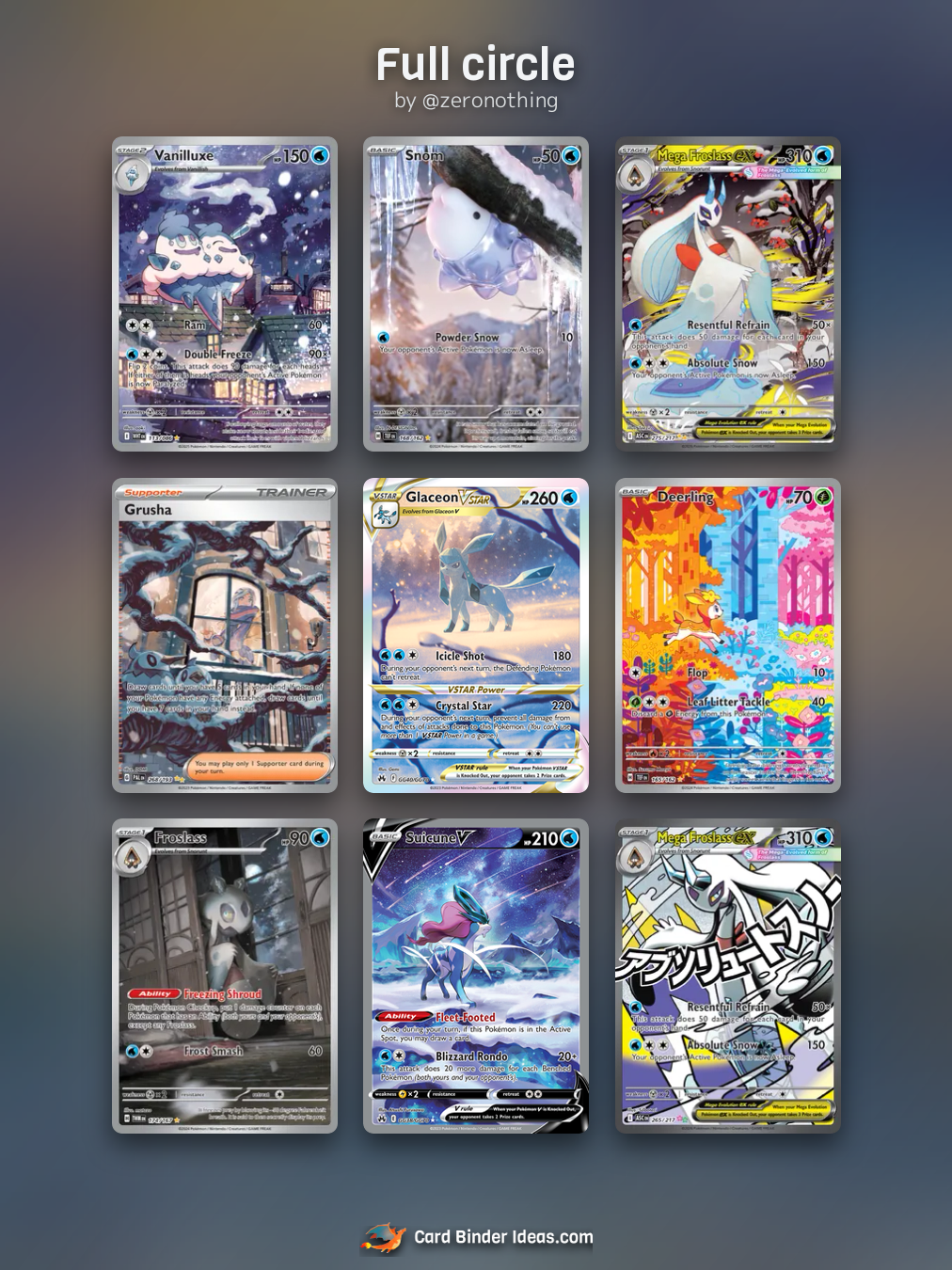 Full circle. Pokémon card binder idea by @zeronothing.