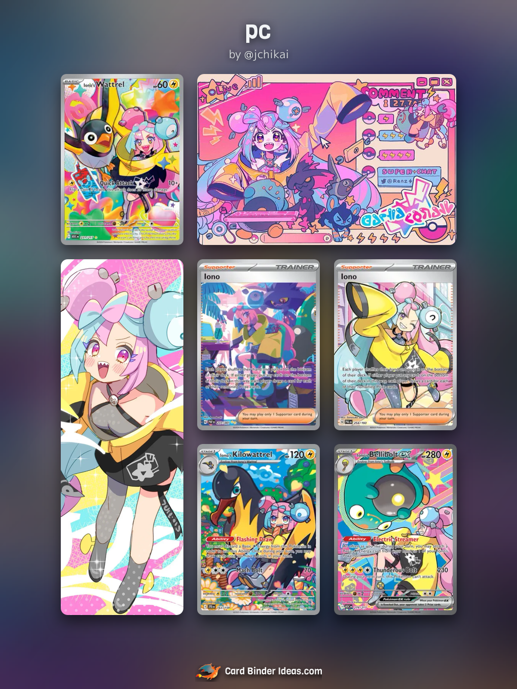 pc. Michi Method Pokémon card binder idea by @jchikai.