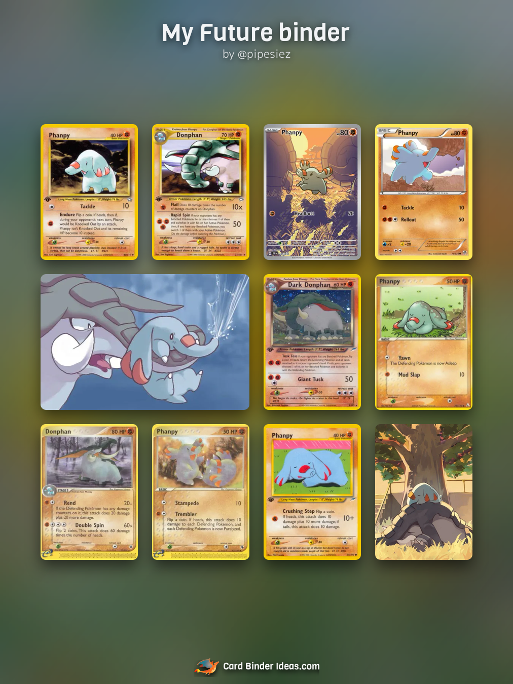 My Future binder. Michi Method Pokémon card binder idea by @pipesiez.