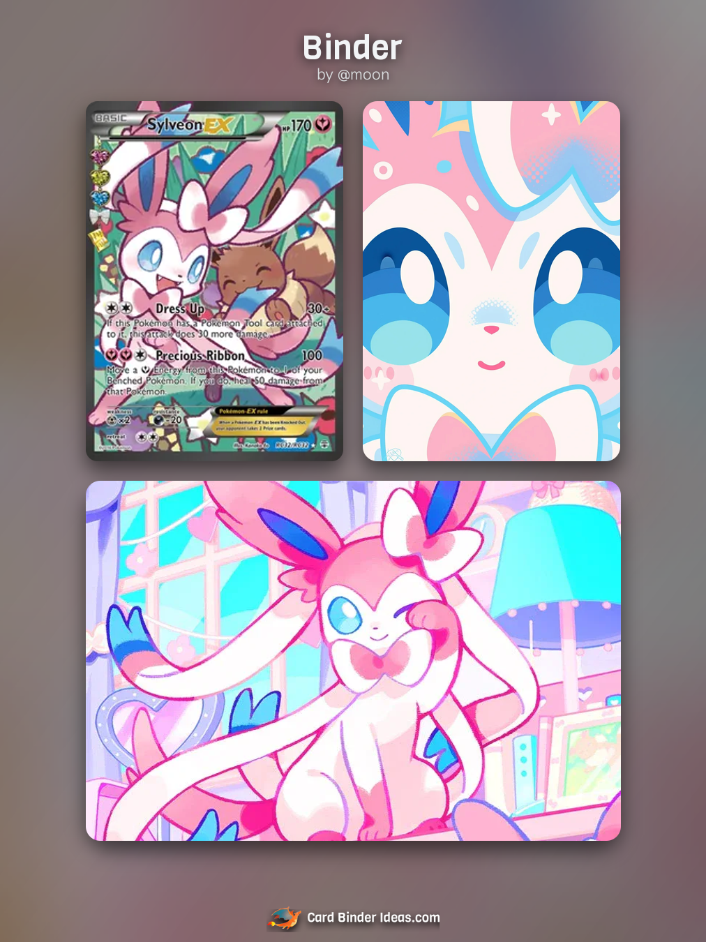 Binder. Michi Method Pokémon card binder idea by @moon.