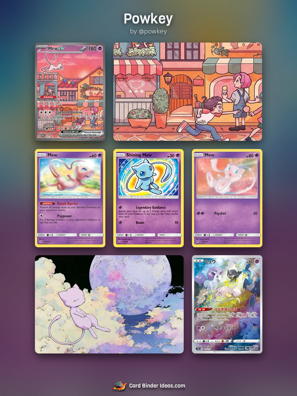 Powkey. Michi Method Pokémon card binder idea by @powkey.