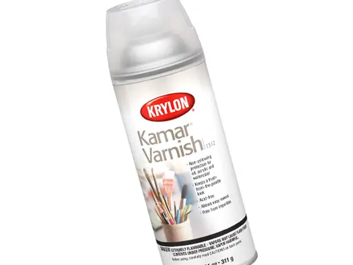 Krylon Kamar Varnish spray can
